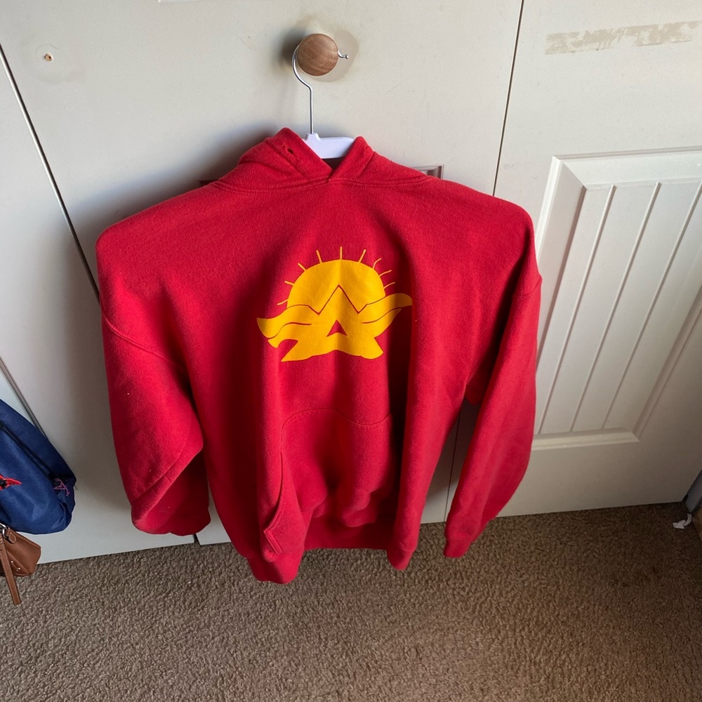 Thrifted red hoodie